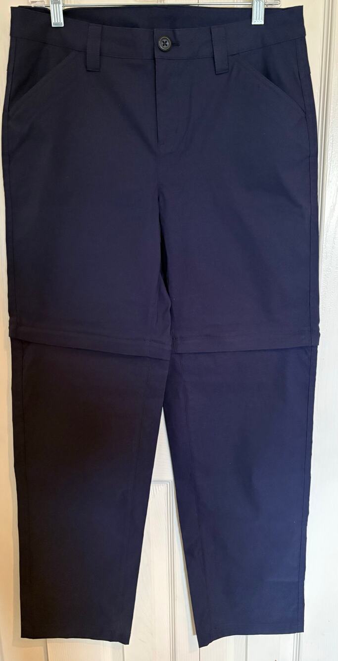 Eddie Bauer convertible hiking pants Navy size 8
